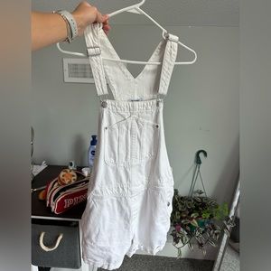 Old Navy White Overalls